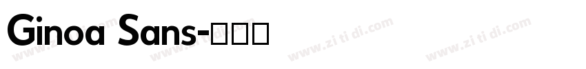 Ginoa Sans字体转换
